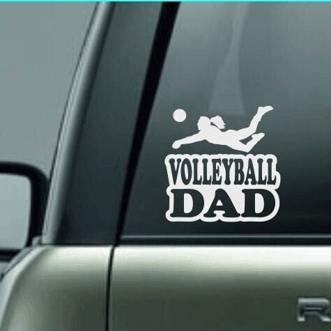 Volleyball Dad, Volleyball Dad Car Decal, Volleyball Dad Sticker, Volleyball Decal, Proud Volleyball Dad, High School Volleyball, Volleyball