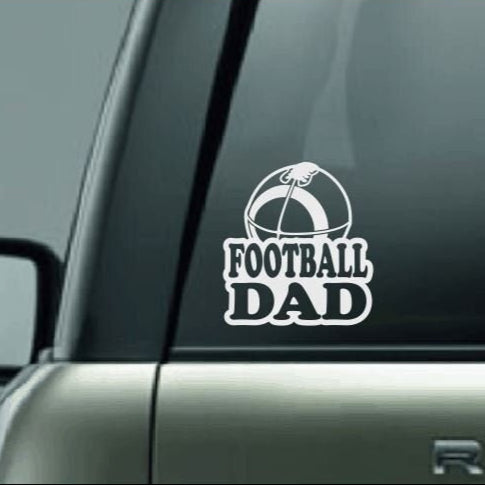 Football Dad, Football Dad Car Decal, Football Dad Sticker, Football Decal, Proud Football Dad, High School Football, Football