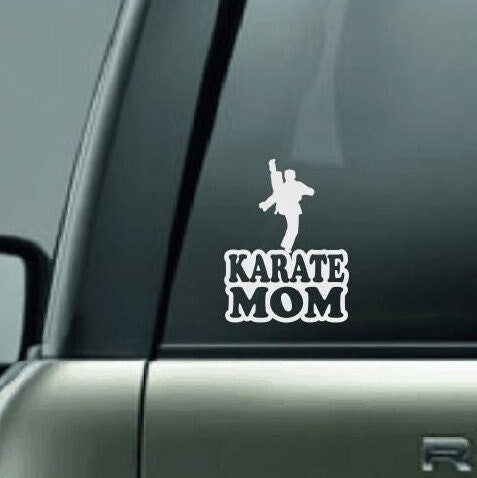 Karate Mom, Karate Mom Car Decal, Karate Mom Sticker, Karate Decal, Proud Karate Mom, Karate, Karate Competition, Black Belt