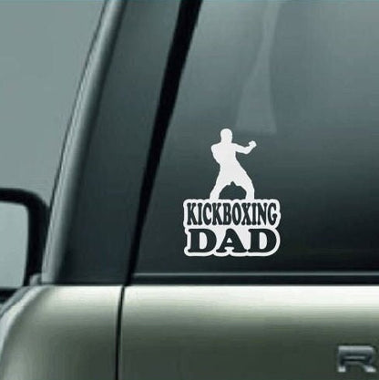 Kickboxing Dad, Boxing Dad Car Decal, Kickboxing Dad Sticker, Kickboxing Decal, Proud Boxing Dad, Kickboxing, Kickboxing Competition