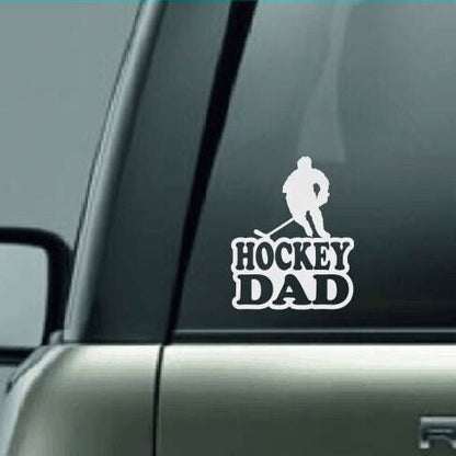 Hockey Dad, Hockey Dad Car Decal, Hockey Dad Sticker, Hockey Decal, Proud Hockey Dad, Hockey, Hockey Tournament, Goalie, Hockey Puck