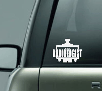 Radiologist Car Decal, X-ray Doctor Car Decal, Proud Doctor Car Decal, Doctor Car Decal, Radiology Car Decal, Skeleton, X-ray Technician