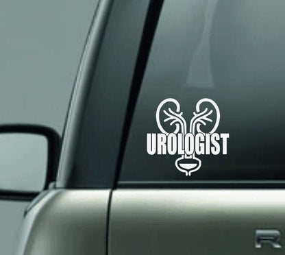 Urologist Car Decal, Urinary Doctor Car Decal, Proud Doctor Car Decal, Bladder Car Decal, Kidney, Urinary Track System, Custom Doctor Decal