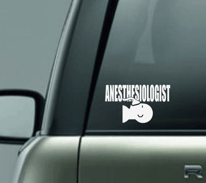 Anesthesiologist Car Decal, Anesthesia Doctor Car Decal, Proud Doctor Car Decal, Surgery Car Decal, Personalized Car Decal, Doctor Car Decal