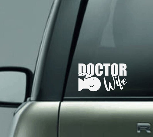 Anesthesiologist Wife Car Decal, Doctor Wife Car Decal, Proud Wife of a Doctor Car Decal, Personalized Car Decal, Doctor Car Decal