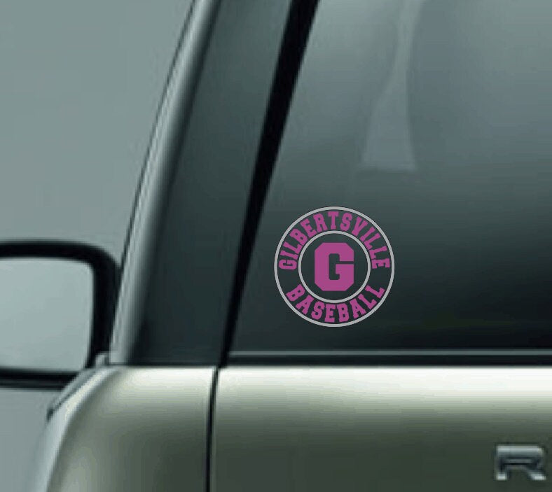 Baseball Team Monogram Vinyl Decal, Baseball Monogram Decal, Team Name Monogram Vinyl Car Decal, Baseball Monogram Car Decal, CUSTOM