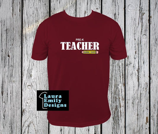 Personalized Teacher Shirt with Name, Teacher Gift, Student Teacher Gift, Educator Apparel, Teacher Appreciation Tee, Live Love Teach